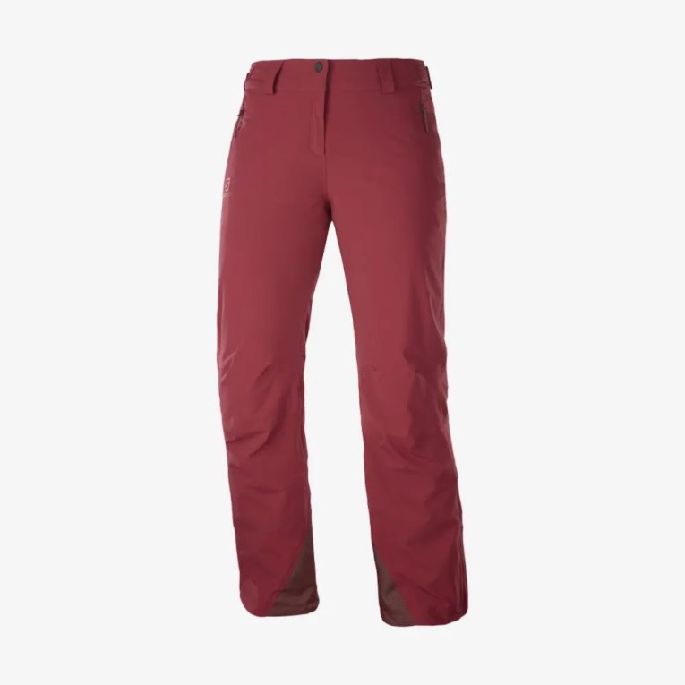 Red Salomon The Brilliant Women's Ski Pants | IE IL0257